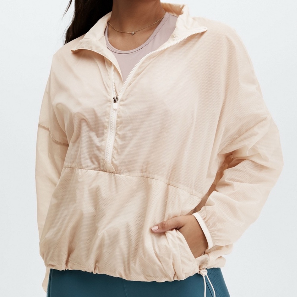 Fabletics Ash Croppped Half Zip Jacket